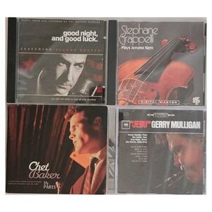 Jazz CD Bundle Chet Baker Gerry Mulligan Stephane Grappelli Dianne Reeves 4 Lot